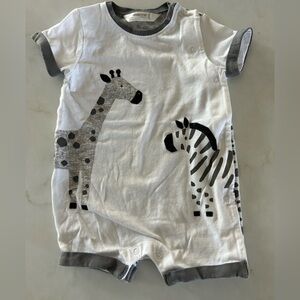 MAYORAL Newborn/Baby Boy's‎ Romper/ Onesie with Safari Design